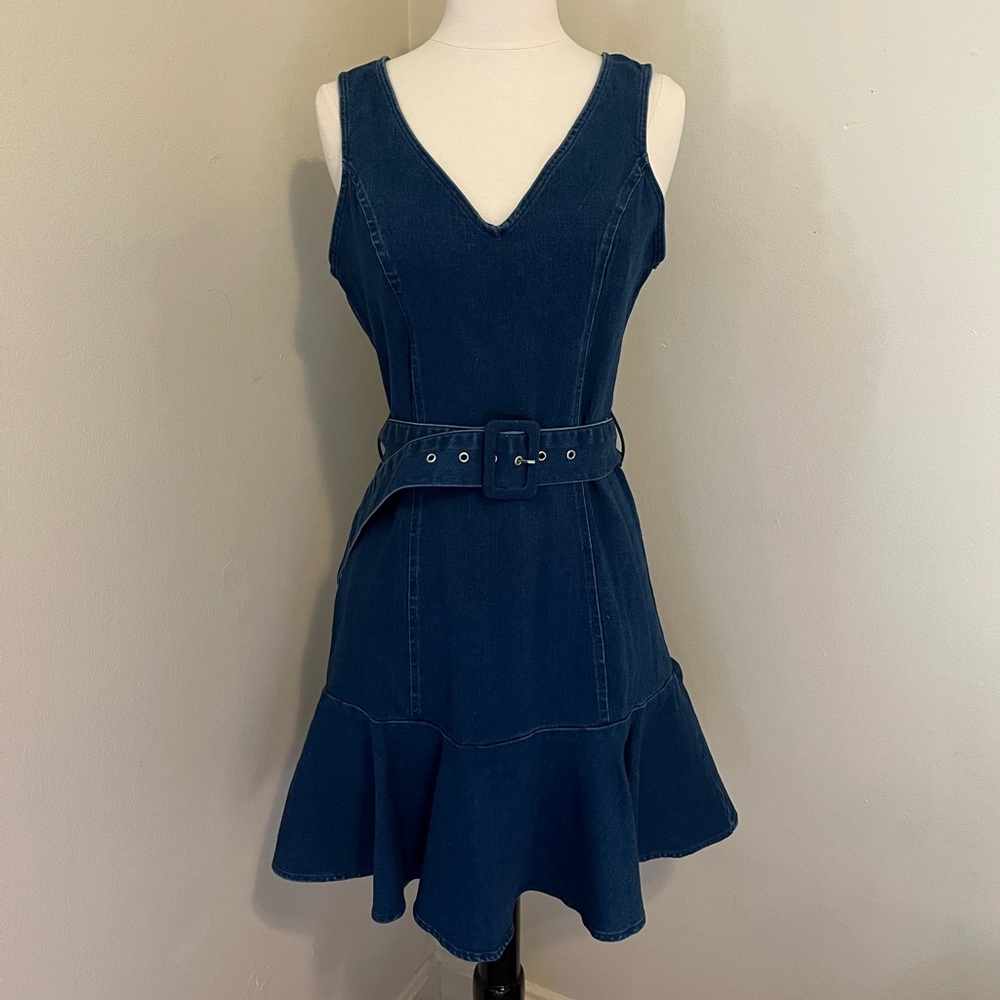 Versona Fit & Flare Denim Dress size Medium NWT